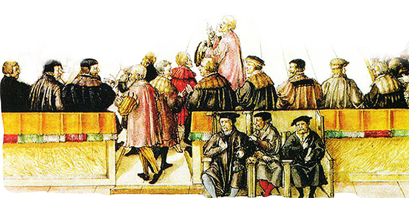 Заседание средневекового суда