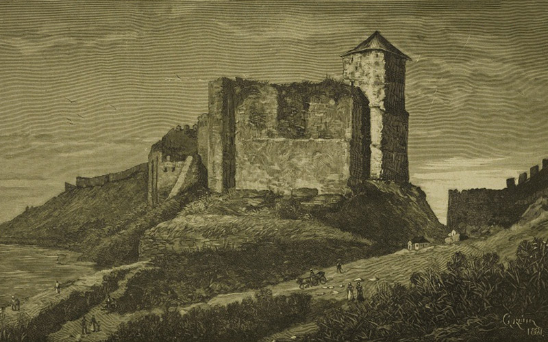 Хотинский Замок. Рисунок М. Грейма