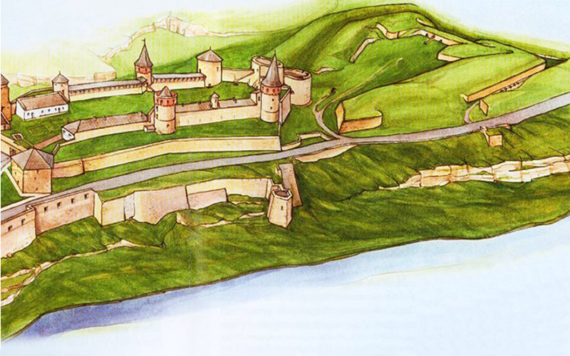 Новий Замок на малюнку